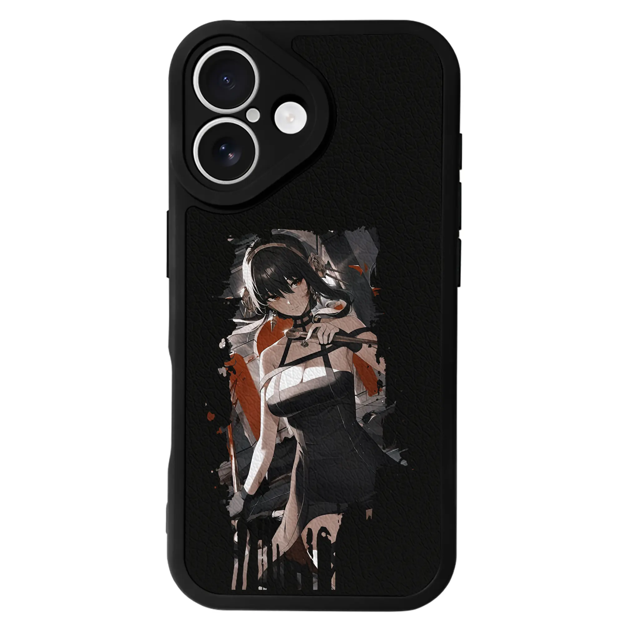 スパイファミリー グッズ,ヨル・フォージャー（Yor Forger） - IPhone 16シリーズ対応 ・ シリコンスマホケース ・ レザー調 ・ 高精度フィット ・ 耐衝撃 ・ ワイヤレス充電対応 ・ 精密カット